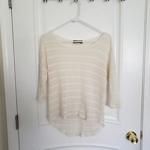 Cream Crochet Sweater
